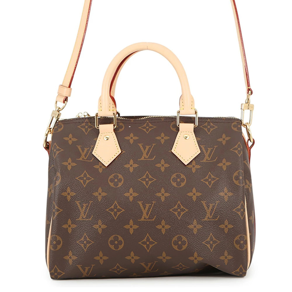 Louis Vuitton Monogram Speedy brown Bandouliere Handbag Shoulder